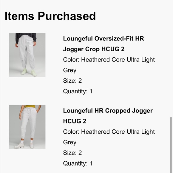 Lululemon Lulu oversized joggers, NWOT - Picture 2 of 4